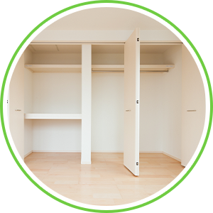 クローゼットの様子